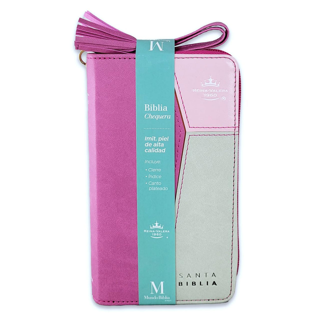 BIBLIA DE CHEQUERA CZTI PJR ROSA/FUCSIA/GRIS MB