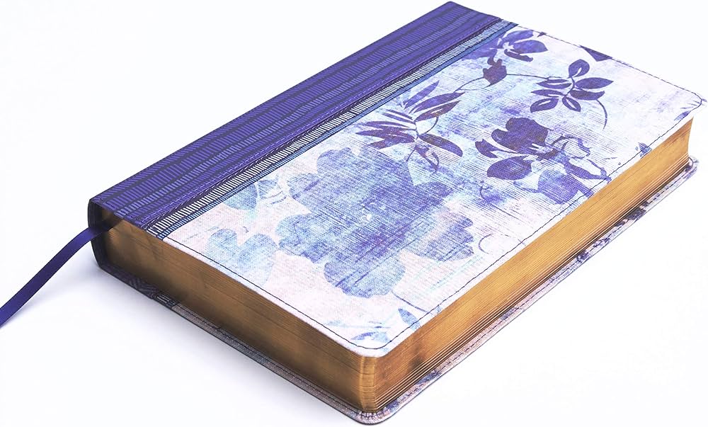 BIBLIA DE ESTUDIO PARA LA MUJER AZUL FLOREADO TELA
