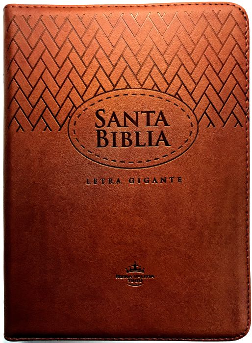 Biblia Grande Café Con Cierre Letra Gigante