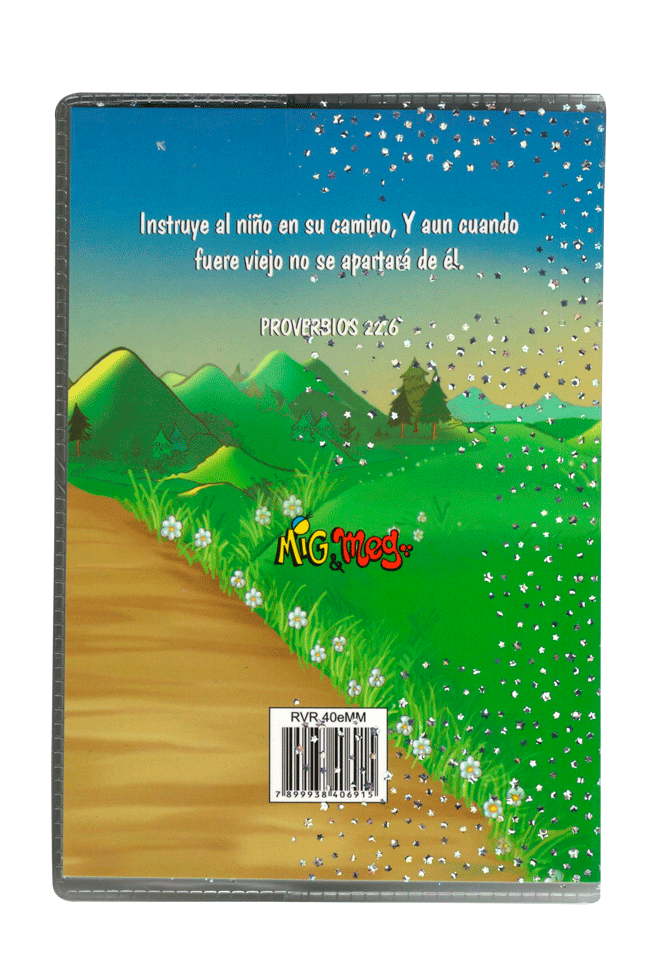 Biblia Misionera Infantil Reina Valera 1960 Chica Letra Chica Rústica Azul