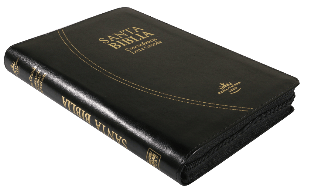 Biblia Grande Reina Valera 1960 Mediana Letra Grande Imitación Piel Negro