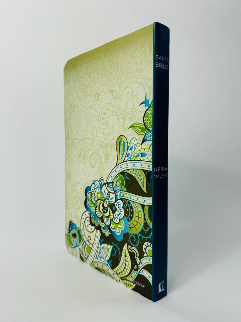 Biblia Clásica Edición Especial Flexible Verde Turquesa Floral – RVR77