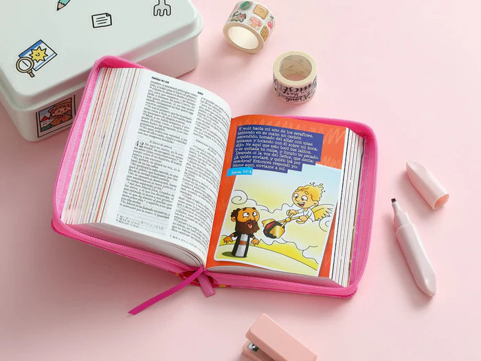 BIBLIA MI GRAN VIAJE ROSA CIERRE