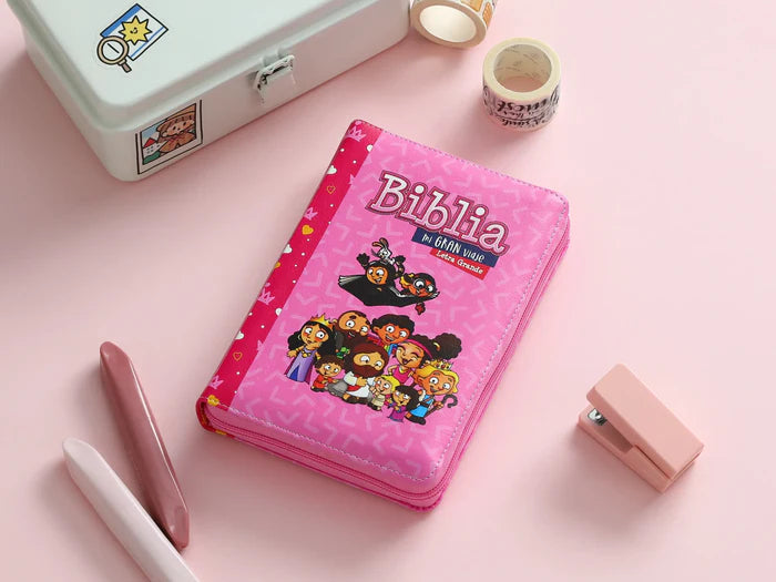 BIBLIA MI GRAN VIAJE ROSA CIERRE