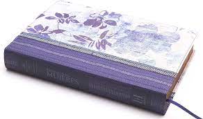 BIBLIA DE ESTUDIO PARA LA MUJER AZUL FLOREADO TELA