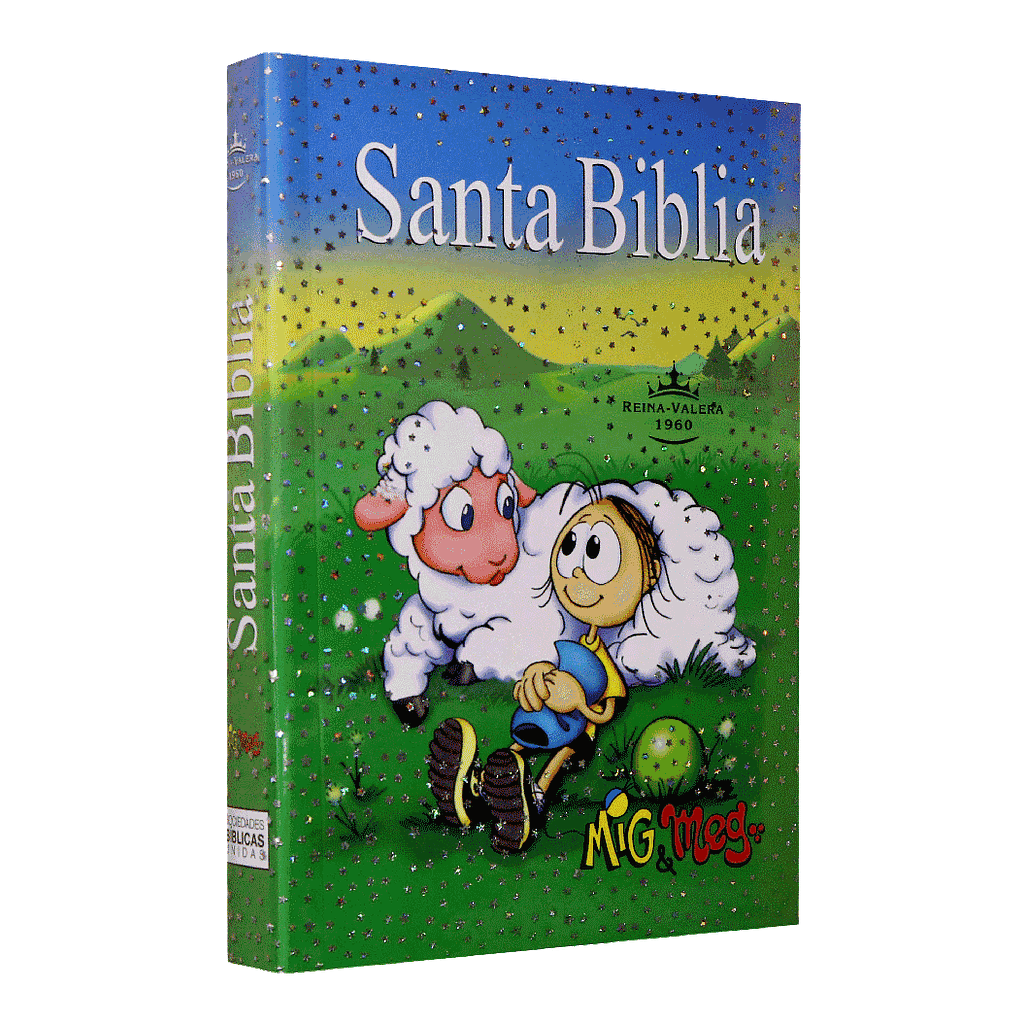 Biblia Misionera Infantil Reina Valera 1960 Chica Letra Chica Rústica Azul