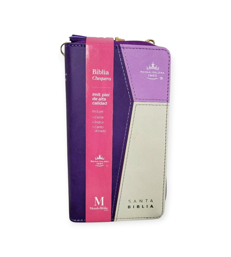 BIBLIA DE CHEQUERA CZTI PJR LILA/LILA/GRIS MB