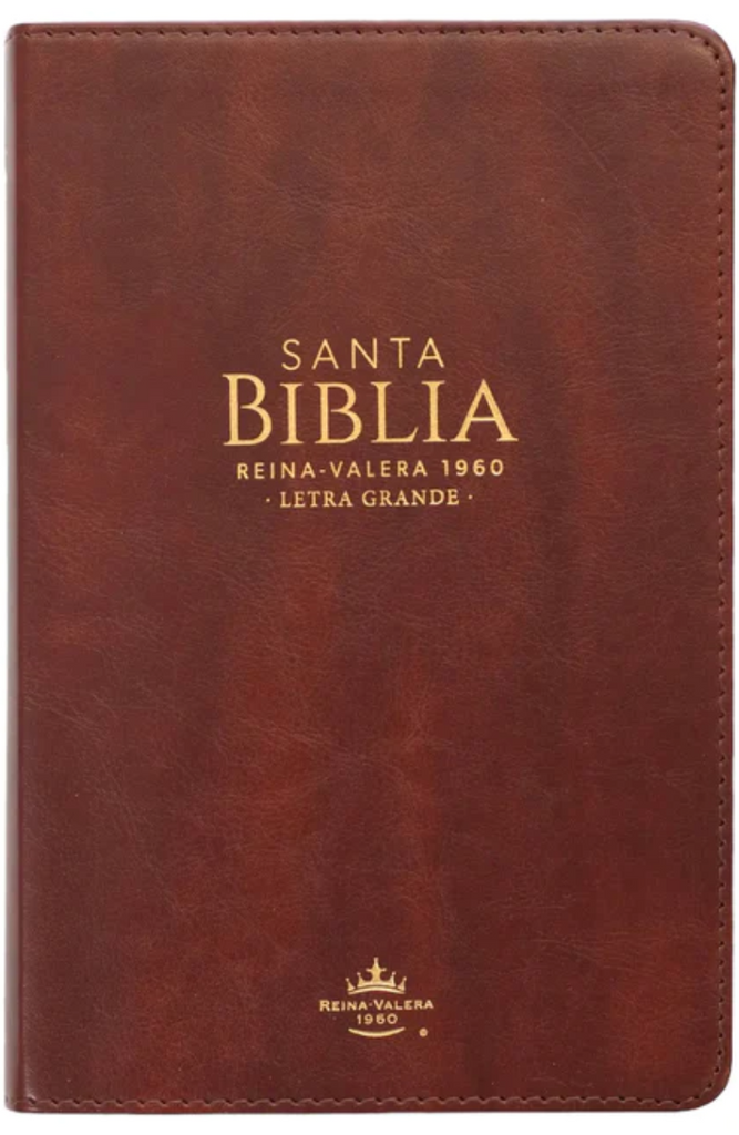 Biblia RVR60 Tamaño Manual Letra Grande i/piel CAFÉ
