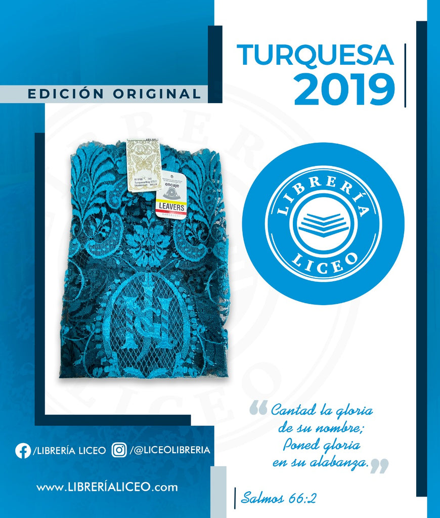 Chalina Española De Coro Azul Turquesa 2019