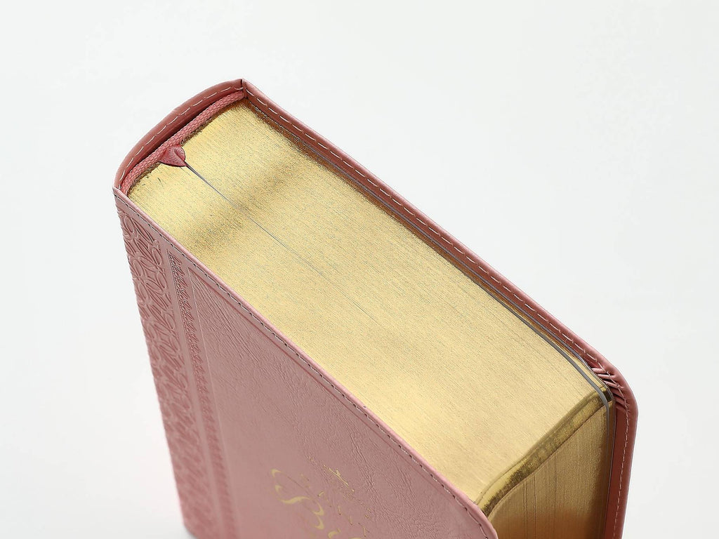 BIBLIA REINA VALERA 1960 IMITACIÓN PIEL MEDIANA ROSA