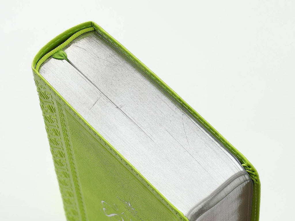 BIBLIA REINA VALERA 1960 IMITACIÓN PIEL MEDIANA VERDE LIMA