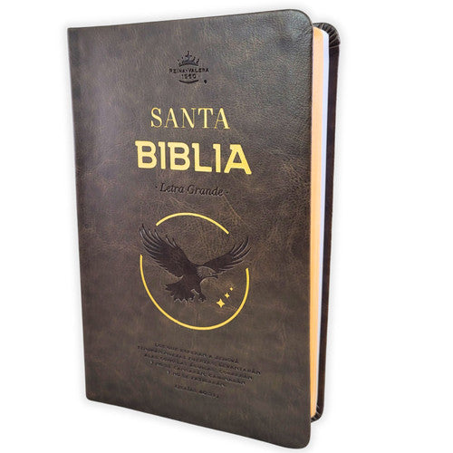 BIBLIA REINA VALERA 1960 GRANDE COLOR CAFÉ OSCURO