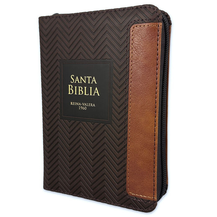 Biblia Mediana Cierre Geométrico Café/Café