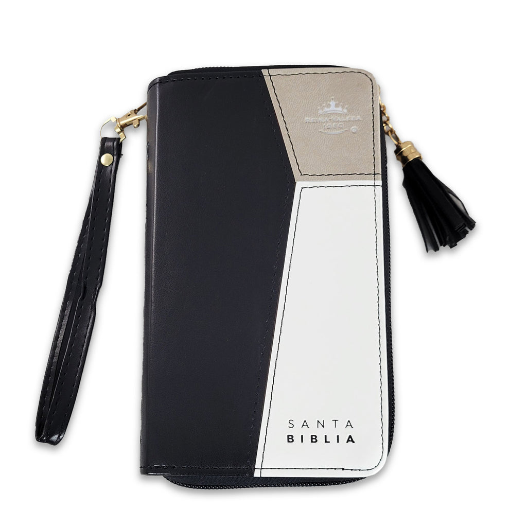 BIBLIA DE CHEQUERA BIBLIA CZTI PJR NEGRO/BEIGE/BLANCO MB