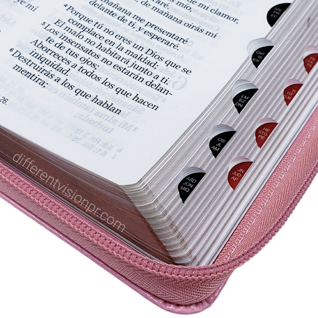 BIBLIA RVR065CZTI LG ROSA/CAFE FILIGRANAS PRIMAVERALES