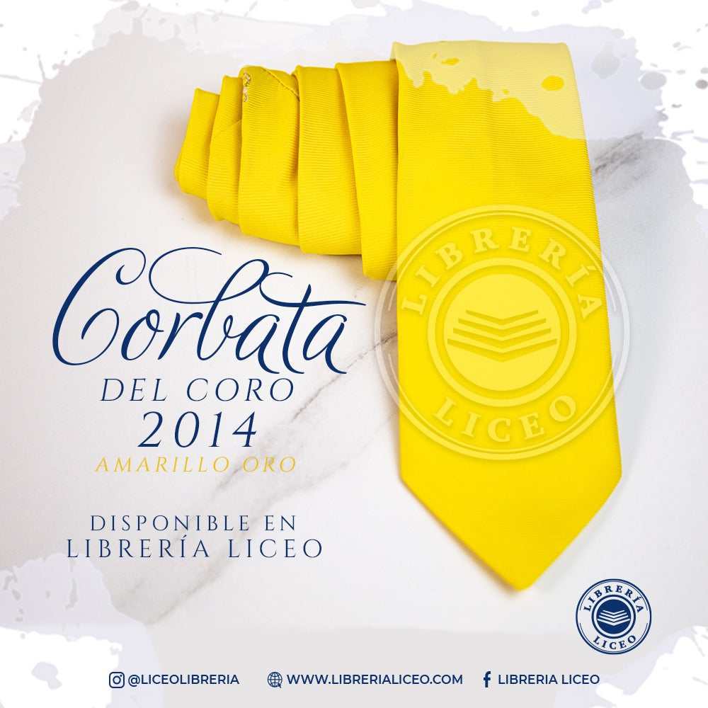 Corbata de Coro Amarillo Oro