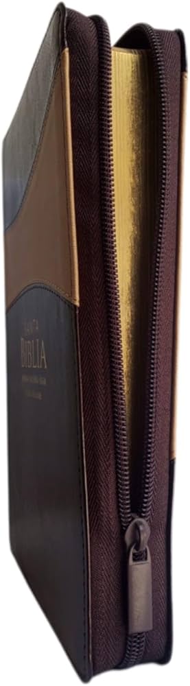 Biblia grande concordancia canto dorado letra 12 puntos café /mostaza