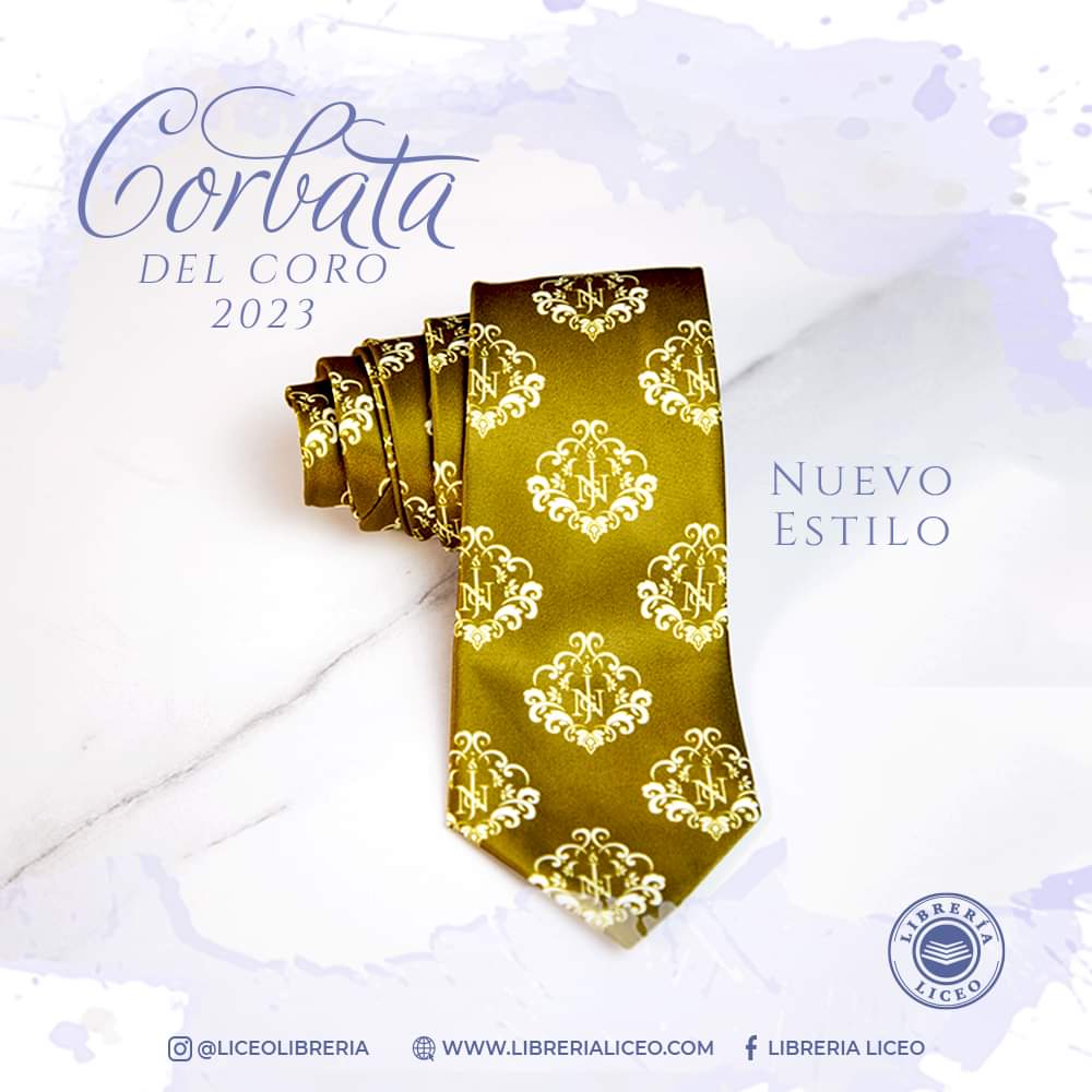 Corbata de Coro Oro Viejo