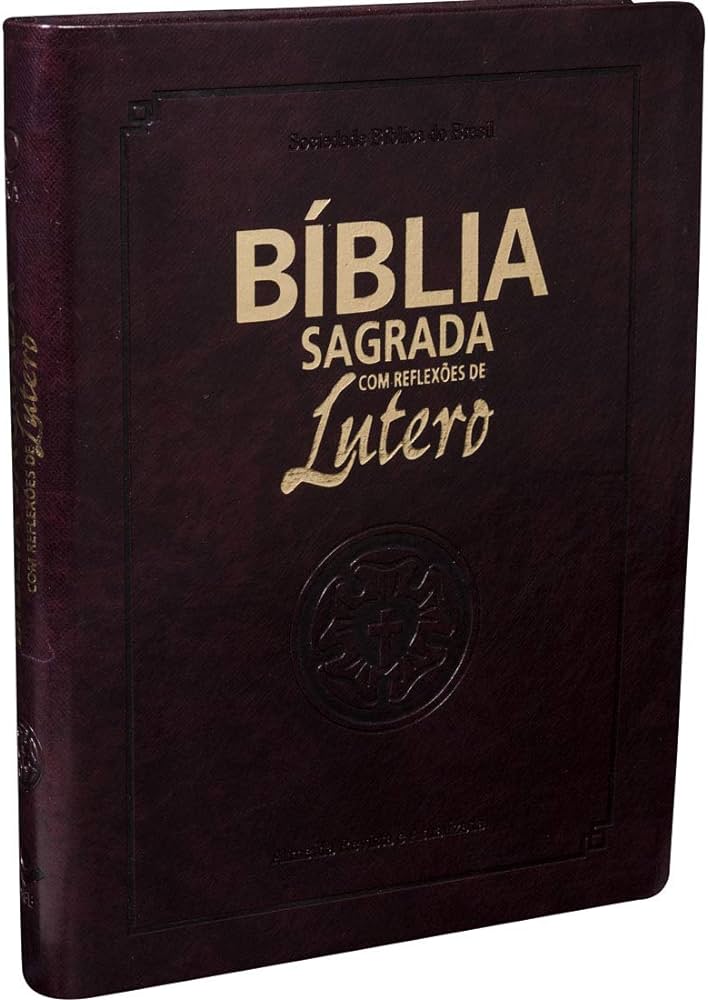 Biblia con Reflexiones de Martín Lutero Tapa Piel