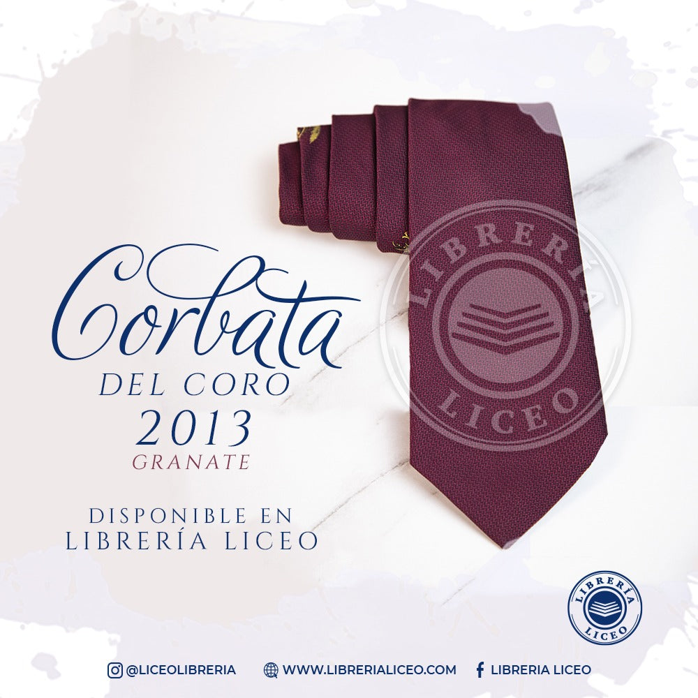 Corbata de Coro Granate 2013