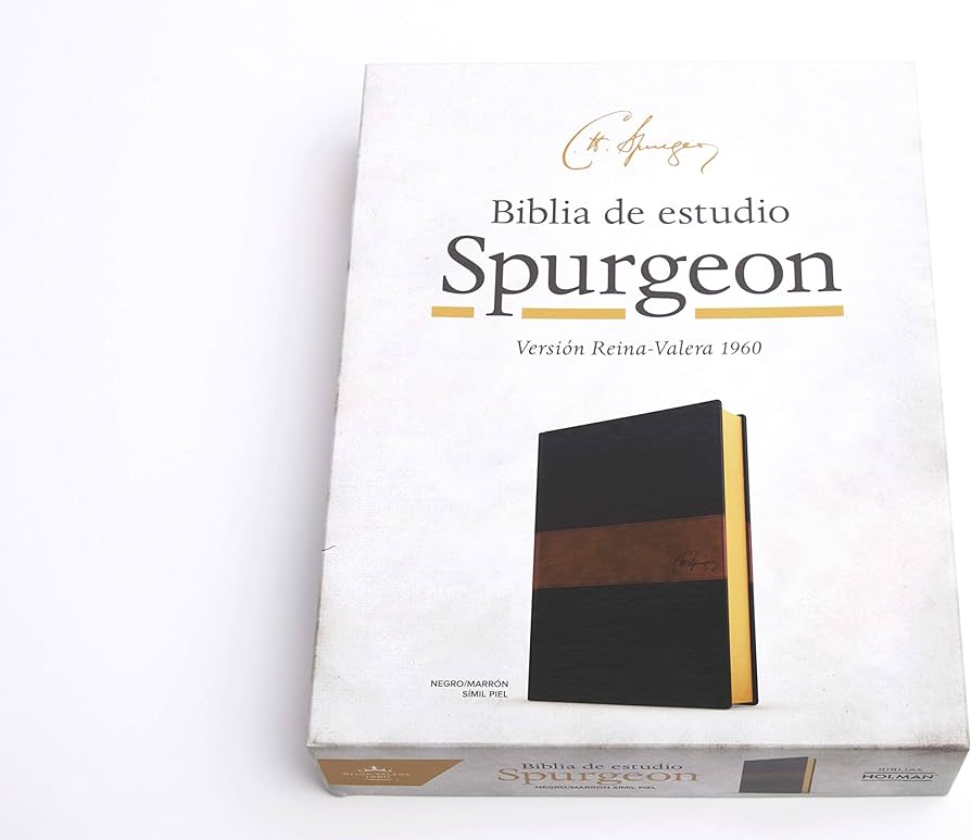 BIBLIA DE ESTUDIO SPURGEON SIMILPIEL NEGRO/MARRON