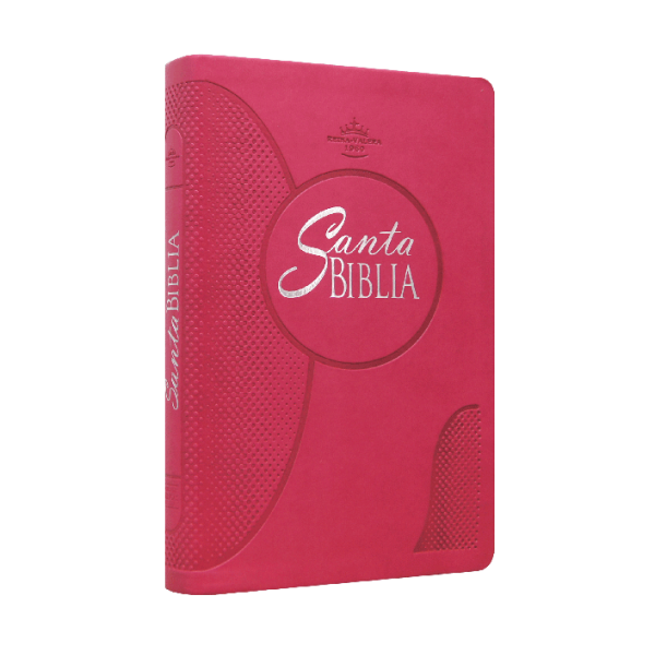 Biblia Reina Valera 1960 Mediana Letra Grande Imitación Piel Fucsia