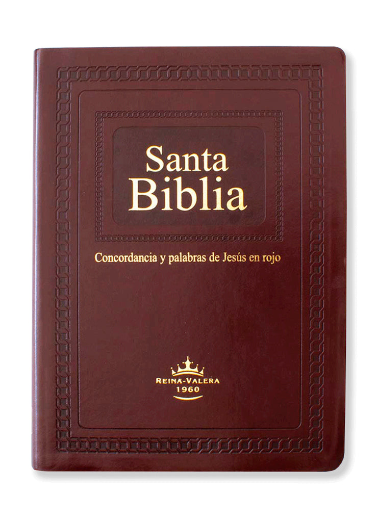 Biblia Reina Valera 1960 Grande Letra Gigante Imitación Piel Café