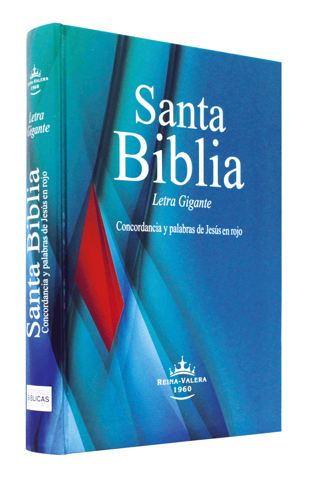 Biblia Reina Valera 1960 Grande Letra Gigante Tapa Dura Azul