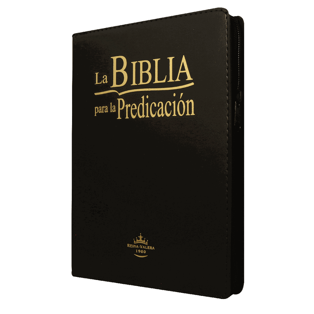 Biblia de Estudio Predicación  Grande Letra Grande Imitación Piel Negro