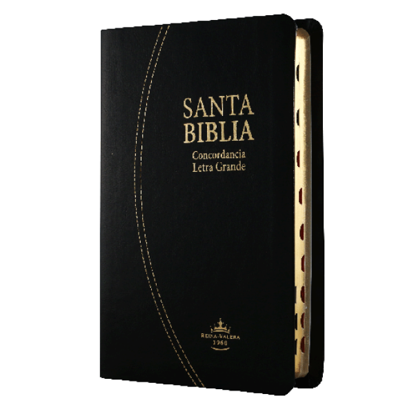 Biblia grande concordancia indice referencias palabras de Cristo en rojo negro