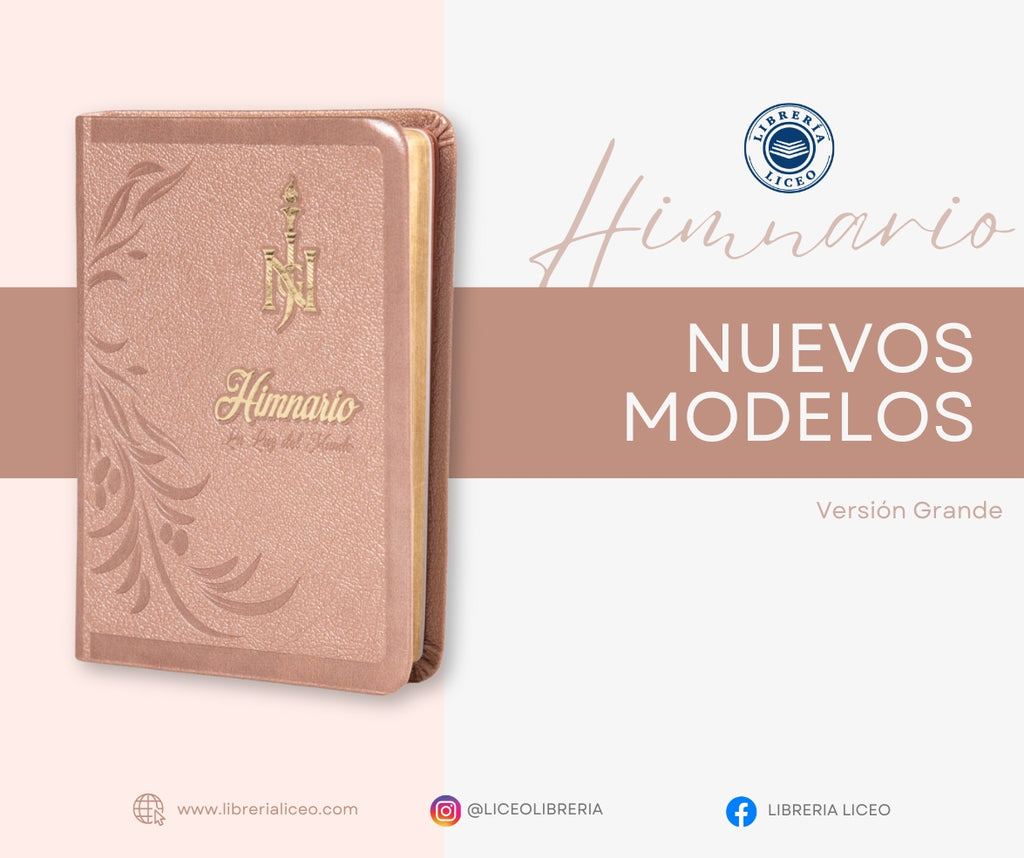 Himnario Grande Rosa Maquillaje Iniciales