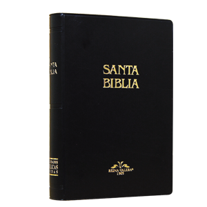Biblia Reina Valera 1909 Mediana Letra Mediana Vinil Negro