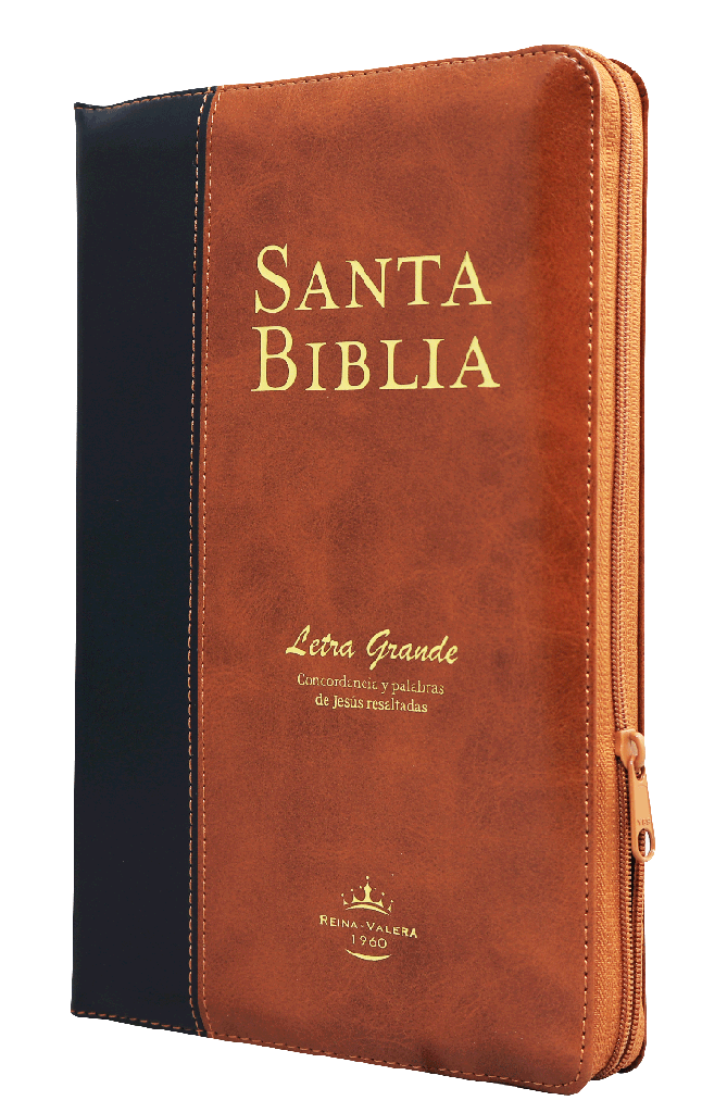 Biblia Reina Valera 1960 Grande Letra Grande Imitación Piel Café Negro