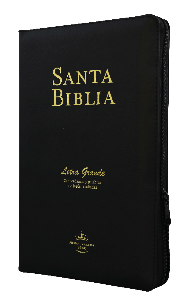 Biblia Grande Reina Valera 1960 Letra Grande Imitación Piel Negro [RVR065cPJRZTI]