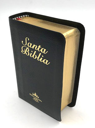 Biblia Mini Bolsillo - Piel fabricada color Negro