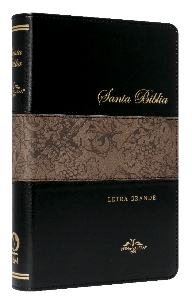 Biblia Reina Valera 1909 Grande Letra Grande Imitación Piel Negro 🖤