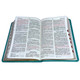 Biblia grande, letra grande, versión 60, color Turquesa