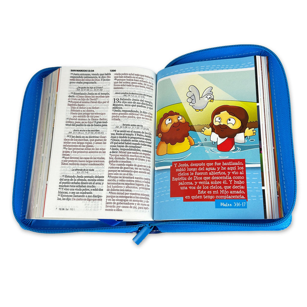 BIBLIA RVR045  MI GRAN VIAJE AZUL CIERRE