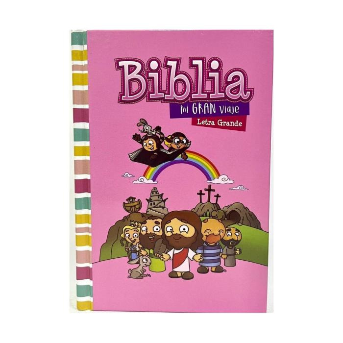BIBLIA MI GRAN VIAJE TAPA DURA ROSA