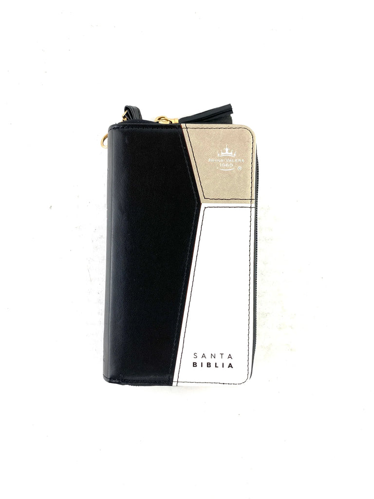 BIBLIA DE CHEQUERA BIBLIA CZTI PJR NEGRO/BEIGE/BLANCO MB