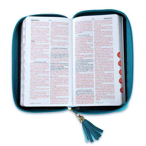 BIBLIA DE CHEQUERA BIBLIA CZTI PJR TURQUESA/TURQUESA/BLANCO MB