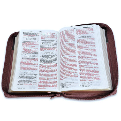 BIBLIA REINA VALERA 1960 IMITACIÓN PIEL NEGRO Y CAFE