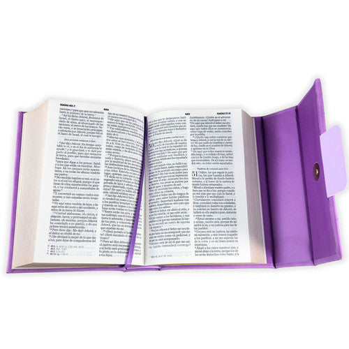 BIBLIA CARTERA CON BROCHE REINA VALERA 1960 COLOR TORNASOLADO