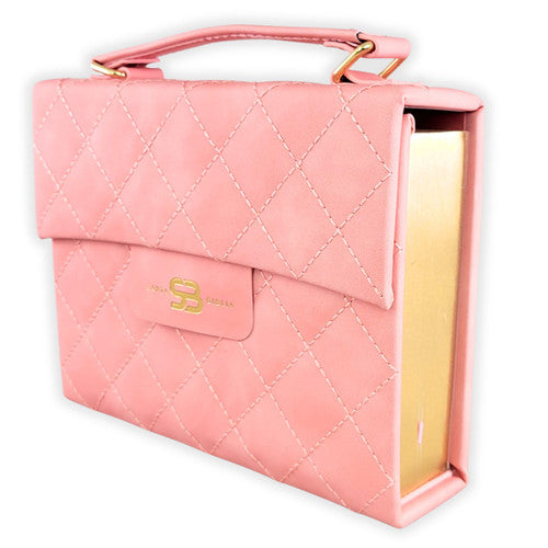 BIBLIA CARTERA CON BROCHE REINA VALERA 1960 COLOR ROSA CLARO