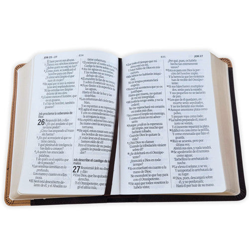 BIBLIA REINA VALERA 1960 MEDIANA COLOR CAFE OSCURO