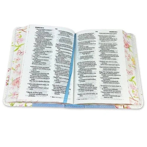 BIBLIA REINA VALERA 1960 BOLSILLO IMIT PIEL AZUL/ CANTO PINTADO