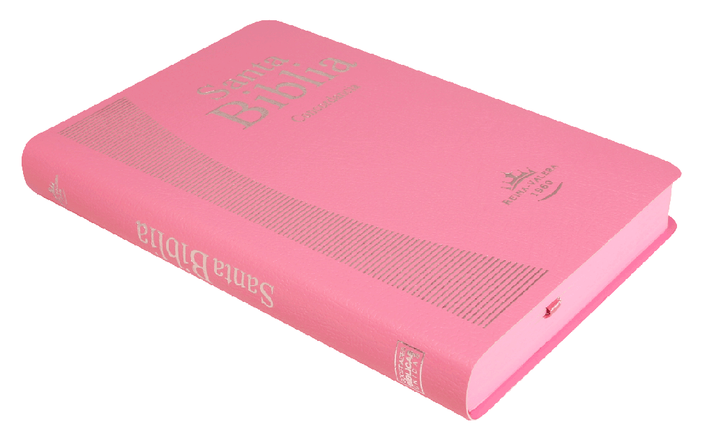 Biblia Reina Valera 1960 Mediana Letra Mediana Imitación Piel Rosa