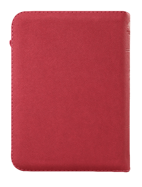 Biblia Reina Valera 1960 Chica Letra Mediana Imitación Piel Fiusha Flores QR
