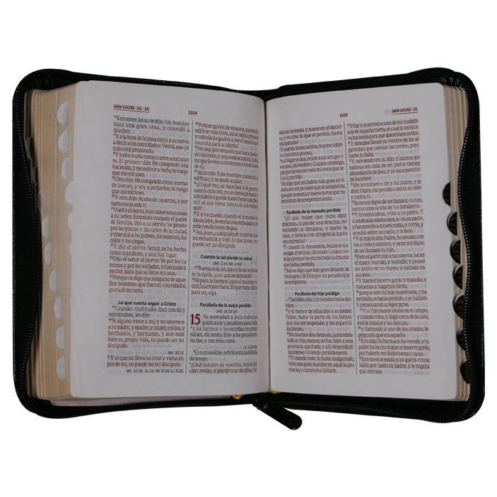 Biblia Reina Valera 1960 Tamaño Bolsillo Letra Chica Imitación Piel Negro Código QR