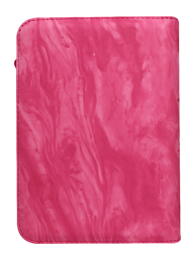 Biblia Reina Valera 1960 Chica Letra Mediana Imitación Piel Fushia Acuarela Código QR